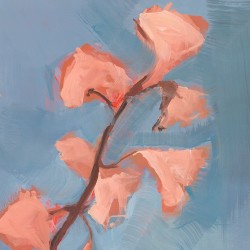 Przebudzenie magnolii - nowoczesny obraz na płótnie