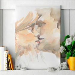 Przyjaźń czy kochanie? - nowoczesny obraz na płótnie