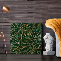 Szmaragdowy kobierzec - nowoczesny obraz do sypialni - 80x80 cm