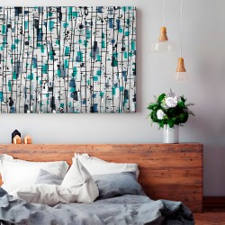 Nordyckie legendy - nowoczesny obraz do sypialni