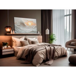 Biały szkwał - nowoczesny obraz na płótnie