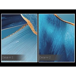 Błękitna królewna - nowoczesny obraz na płótnie