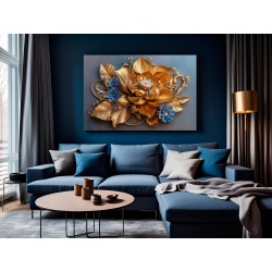 Złota księżniczka - nowoczesny obraz na płótnie