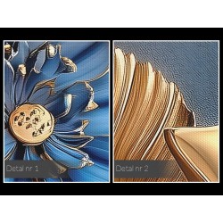 Złota księżniczka - nowoczesny obraz na płótnie