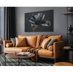 Czarna dama  - nowoczesny obraz na płótnie