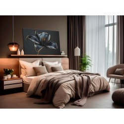 Czarna dama  - nowoczesny obraz na płótnie