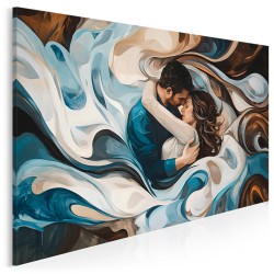W jego ramionach - nowoczesny obraz na płótnie