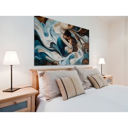 W jego ramionach - nowoczesny obraz na płótnie