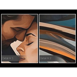 W jego ramionach - nowoczesny obraz na płótnie