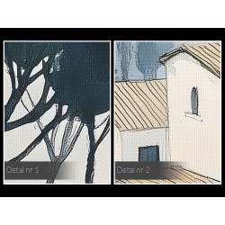 Wspomnienie Toskanii - nowoczesny obraz na płótnie