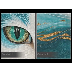 W towarzystwie kotów - nowoczesny obraz na płótnie