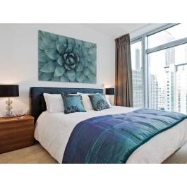 Urokliwość zieleni - nowoczesny obraz na płótnie - 120x80 cm Urokliwość zieleni - nowoczesny obraz na płótnie - 120x80 cm