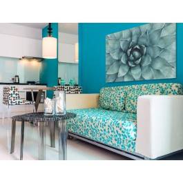 Urokliwość zieleni - nowoczesny obraz na płótnie - 120x80 cm Urokliwość zieleni - nowoczesny obraz na płótnie - 120x80 cm