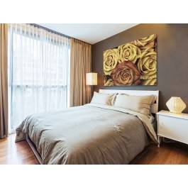 Herbaciane róże - fotoobraz na płótnie - 120x80 cm