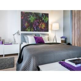 Kolorowe sukulenty - nowoczesny obraz na płótnie - 120x80 cm