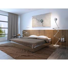 Życiodajna linia - fotoobraz do sypialni - 120x80 cm