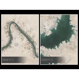 Życiodajna linia - fotoobraz do sypialni - 120x80 cm