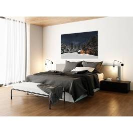 Leśny spokój - nowoczesny obraz na płótnie - 120x80 cm