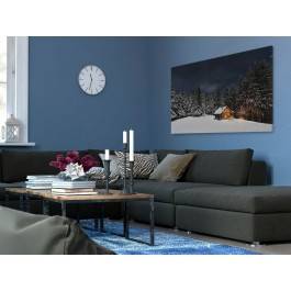 Leśny spokój - nowoczesny obraz na płótnie - 120x80 cm