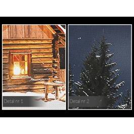 Leśny spokój - nowoczesny obraz na płótnie - 120x80 cm