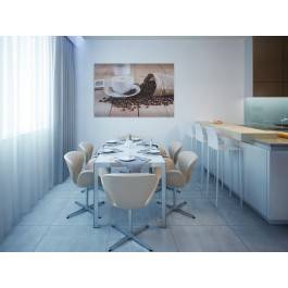 Serce kawosza - fotoobraz do kuchni - 120x80 cm