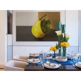 Gruszkowa perspektywa - fotoobraz do kuchni - 120x80 cm