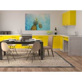 Ananasowa kąpiel - fotoobraz do kuchni - 120x80 cm