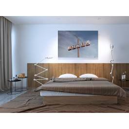 Przydrożny motel - zdjęcie na płótnie - 120x80 cm Przydrożny motel - zdjęcie na płótnie - 120x80 cm