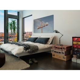 Przydrożny motel - zdjęcie na płótnie - 120x80 cm Przydrożny motel - zdjęcie na płótnie - 120x80 cm