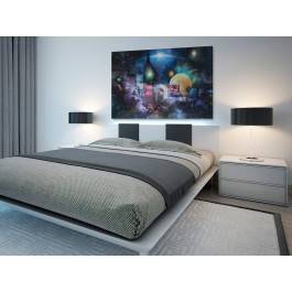 Gwiezdne miasto - nowoczesny obraz na płótnie - 120x80 cm Gwiezdne miasto - nowoczesny obraz na płótnie - 120x80 cm