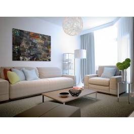 Miejska galeria - nowoczesny obraz na płótnie - 120x80 cm