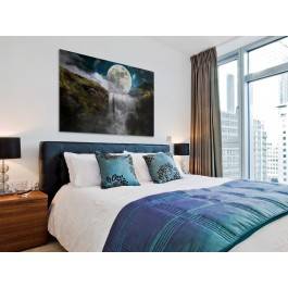 Księżyc w nowiu - nowoczesny obraz na płótnie - 120x80 cm Księżyc w nowiu - nowoczesny obraz na płótnie - 120x80 cm