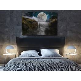Księżyc w nowiu - nowoczesny obraz na płótnie - 120x80 cm Księżyc w nowiu - nowoczesny obraz na płótnie - 120x80 cm