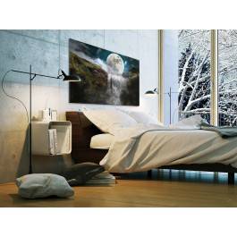 Księżyc w nowiu - nowoczesny obraz na płótnie - 120x80 cm Księżyc w nowiu - nowoczesny obraz na płótnie - 120x80 cm