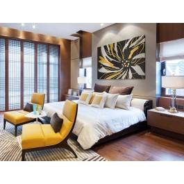 Potargał wiatr... - nowoczesny obraz na płótnie - 120x80 cm