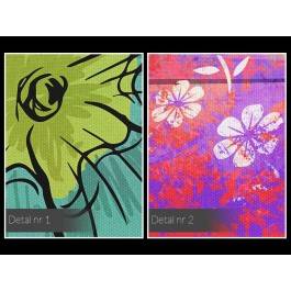 Flower power - nowoczesny obraz na płótnie - 120x80 cm Flower power - nowoczesny obraz na płótnie - 120x80 cm