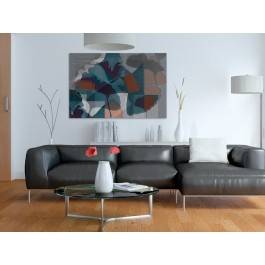 Magia liści ginko - nowoczesny obraz na płótnie - 120x80 cm Magia liści ginko - nowoczesny obraz na płótnie - 120x80 cm