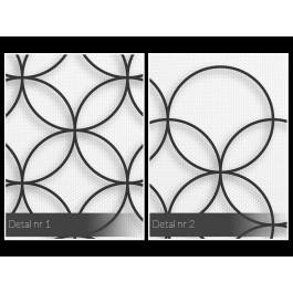 Minimalistyczne kręgi - nowoczesny obraz na płótnie - 50x70 cm