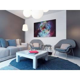 Dziki futuryzm - nowoczesny obraz na płótnie - 120x80 cm