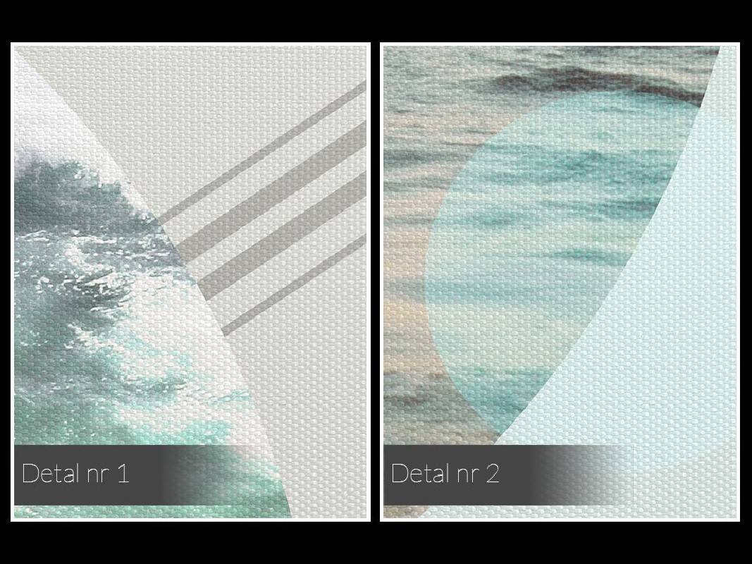 Morze słów, ocean milczenia - nowoczesny obraz do sypialni - 120x80 cm