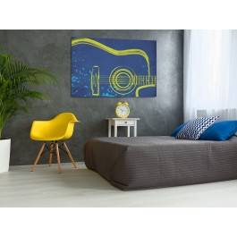 ...I gitara - nowoczesny obraz na płótnie - 120x80 cm