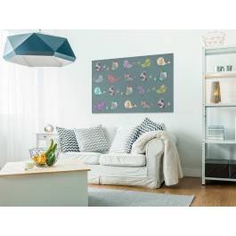 Ptasia rewia - nowoczesny obraz na płótnie - 120x80 cm