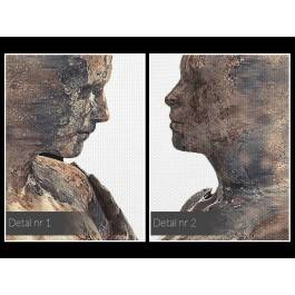 Metafizyka miłości - nowoczesny obraz na płótnie - 120x80 cm