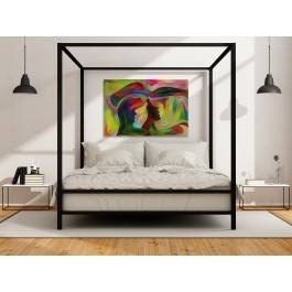 Zjednoczenie dusz - nowoczesny obraz na płótnie - 120x80 cm