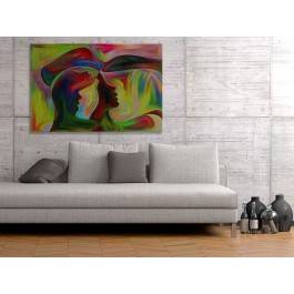 Zjednoczenie dusz - nowoczesny obraz na płótnie - 120x80 cm