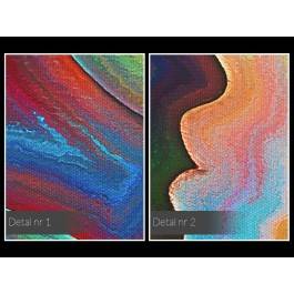 Zjednoczenie dusz - nowoczesny obraz na płótnie - 120x80 cm