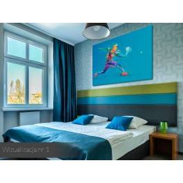 Gem set mecz - nowoczesny obraz na płótnie - 120x80 cm