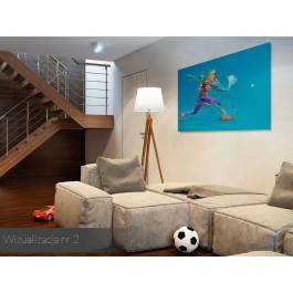 Gem set mecz - nowoczesny obraz na płótnie - 120x80 cm