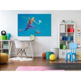 Gem set mecz - nowoczesny obraz na płótnie - 120x80 cm