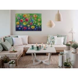 W bajecznym ogrodzie - nowoczesny obraz na płótnie - 120x80 cm